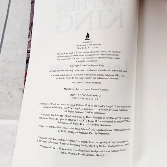 Stephen King Lisey's Story Hardcover Novel 2006 - Picture 3 of 13